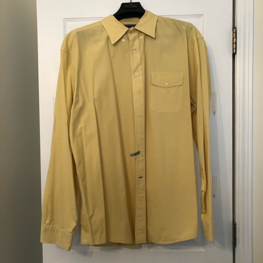 Yellow Nautica Men’s Button Down Shirt